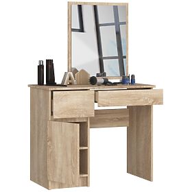 Coiffeuse avec miroir CLP P-2/SL GAUCHE PK CHÊNE SONOMA