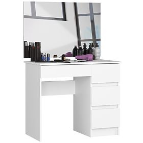 COIFFEUSE COSMÉTIQUE AVEC MIROIR T-6/SL 900x600 DROITE PK BLANC