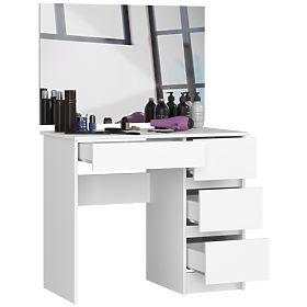 COIFFEUSE COSMÉTIQUE AVEC MIROIR T-6/SL 900x600 DROITE PK BLANC