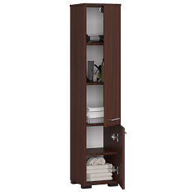 COLONNE DE SALLE DE BAIN FIN 2 PORTES 140cm WENGE