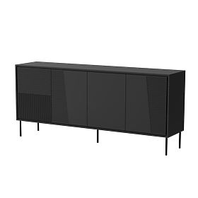 Commode ABI noir mat/noir mat, Halmar