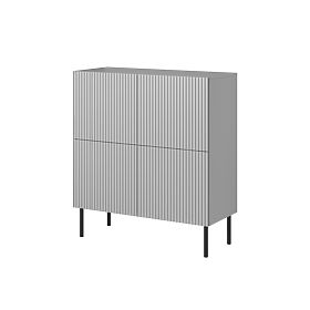 Commode ASENSIO KM-2 gris clair, pieds : noir (2p=1ks)