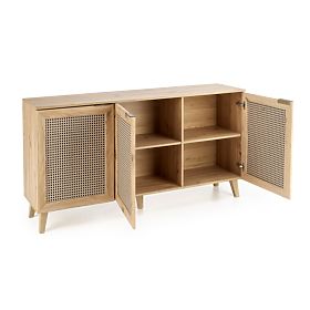 Commode BORNEO KM-1 chêne artisan/noir