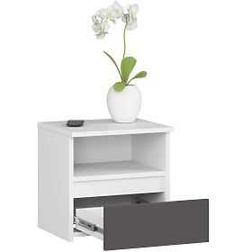 COMMODE CL1 PK BLANC / GRIS GRAPHITE