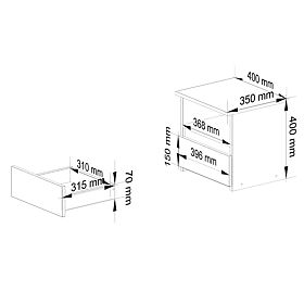 COMMODE CL1 PK BLANCHE