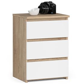 COMMODE CL3/40 PK CHÊNE SONOMA / BLANC