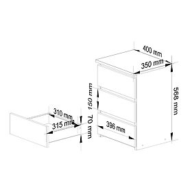 COMMODE CL3/40 PK GRIS GRAPHITE