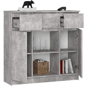 COMMODE K100 2D 3T 1P PK BÉTON