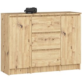 COMMODE K100 2D 3T PK CHÊNE ARTISAN