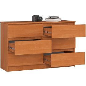 COMMODE K120 6TIROIRS CLP PK AULNE