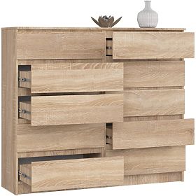 COMMODE K140 10TIROIRS CLP PK CHÊNE SONOMA
