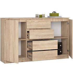 COMMODE K160 2D 4T CLP PK CHÊNE SONOMA