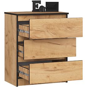 COMMODE K60 3TI CLP PK CHÊNE CRAFT