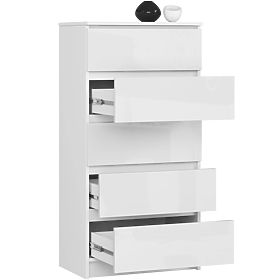 COMMODE K60 5TIROIRS CLP PK BLANC BRILLANT