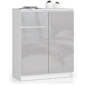 COMMODE K80 2D 1T CLP PK MÉTALLIQUE BRILLANT