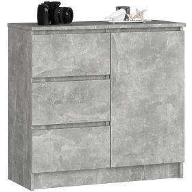 COMMODE K80 JERRY 1D 3T PK BÉTON