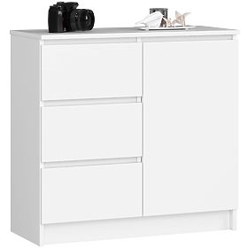 COMMODE K80 JERRY 1P 3T PK BLANCHE