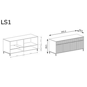 Commode LINKaSTYLE LS1 cachemire, Halmar