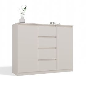 Commode Malwa 2D4S 120 BEIGE CACHEMIRE