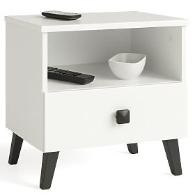 COMMODE MOBI K-01 BLANC NOIR