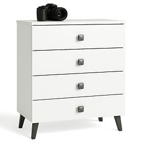 COMMODE MOBI K-04 BLANC NOIR