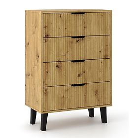 Commode Scandi 4S SLIM CHÊNE ARTISAN
