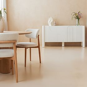 Commode trois portes Lunaria avec façade fraisée, blanche, lectus