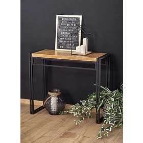 Console BOLIVAR KN1 chêne doré / noir (1p=1pc)