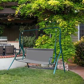 Coussin pour balançoire de jardin 120 x 93 cm gris ModernHome