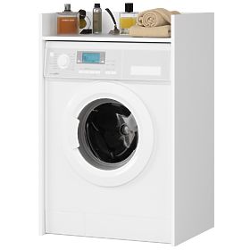 COUVERTURE DE MACHINE À LAVER FIN BLANC