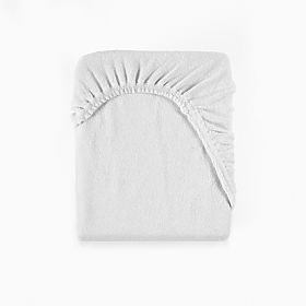 Drap éponge 200x180 pour matelas haut - blanc