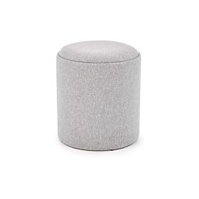 Ensemble de 2 poufs AVIKO, gris clair, Halmar