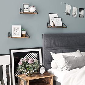 Ensemble de 3 étagères loft SIRIN noir