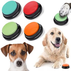 Ensemble de 4 boutons de communication pour chien TALKER