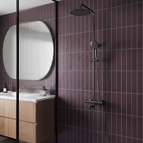 Ensemble de Douche avec Thermostat Rea Lungo Titan