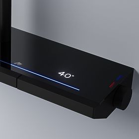 Ensemble de douche avec thermostat REA Pedro Noir, Rea