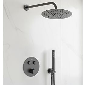 Ensemble de douche encastré avec thermostat Rea Lungo Titan + BOX, Rea