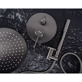 Ensemble de douche encastré Rea Lungo Grip Titan + BOX, Rea