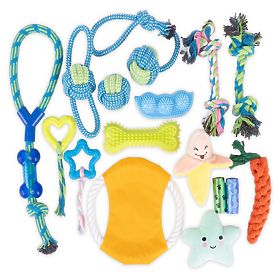 Ensemble de jouets pour chiens FRANKIE 16 pièces