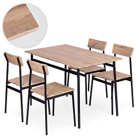 Ensemble de meubles pour salle à manger cuisine table + 4 chaises MALMO ModernHome, MODERNHOME