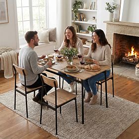Ensemble de meubles pour salle à manger cuisine table + 4 chaises MALMO ModernHome, MODERNHOME