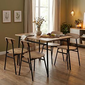 Ensemble de meubles pour salle à manger cuisine table + 4 chaises OSLO ModernHome, MODERNHOME