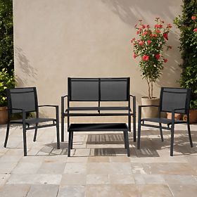 Ensemble de mobilier de jardin GRACIOSA NOIR