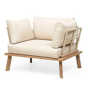Ensemble de mobilier de jardin Penne bois d'eucalyptus FSC, aluminium, beige