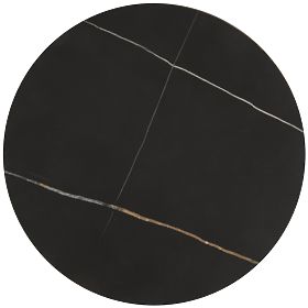Ensemble FATIMA de 2 tables, marbre noir / doré (1p=1pc)