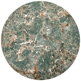 ENSEMBLE INES de 2 tables, marbre vert / noir (1p=1set), Halmar