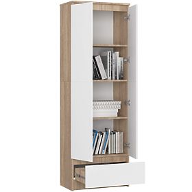 ÉTAGÈRE FERMÉE R60 2D 1SZ CLP PK CHÊNE SONOMA / BLANC