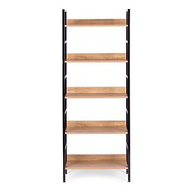 Étagère haute loft 5 étagères métal MDF ModernHome, MODERNHOME