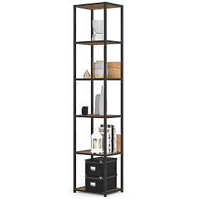 ÉTAGÈRE MÉTALLIQUE LOFT 400 NOIR/CHÊNE CRAFT