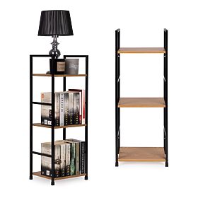 Étagère moderne en bois avec cadre métallique LOFT 3 étagères